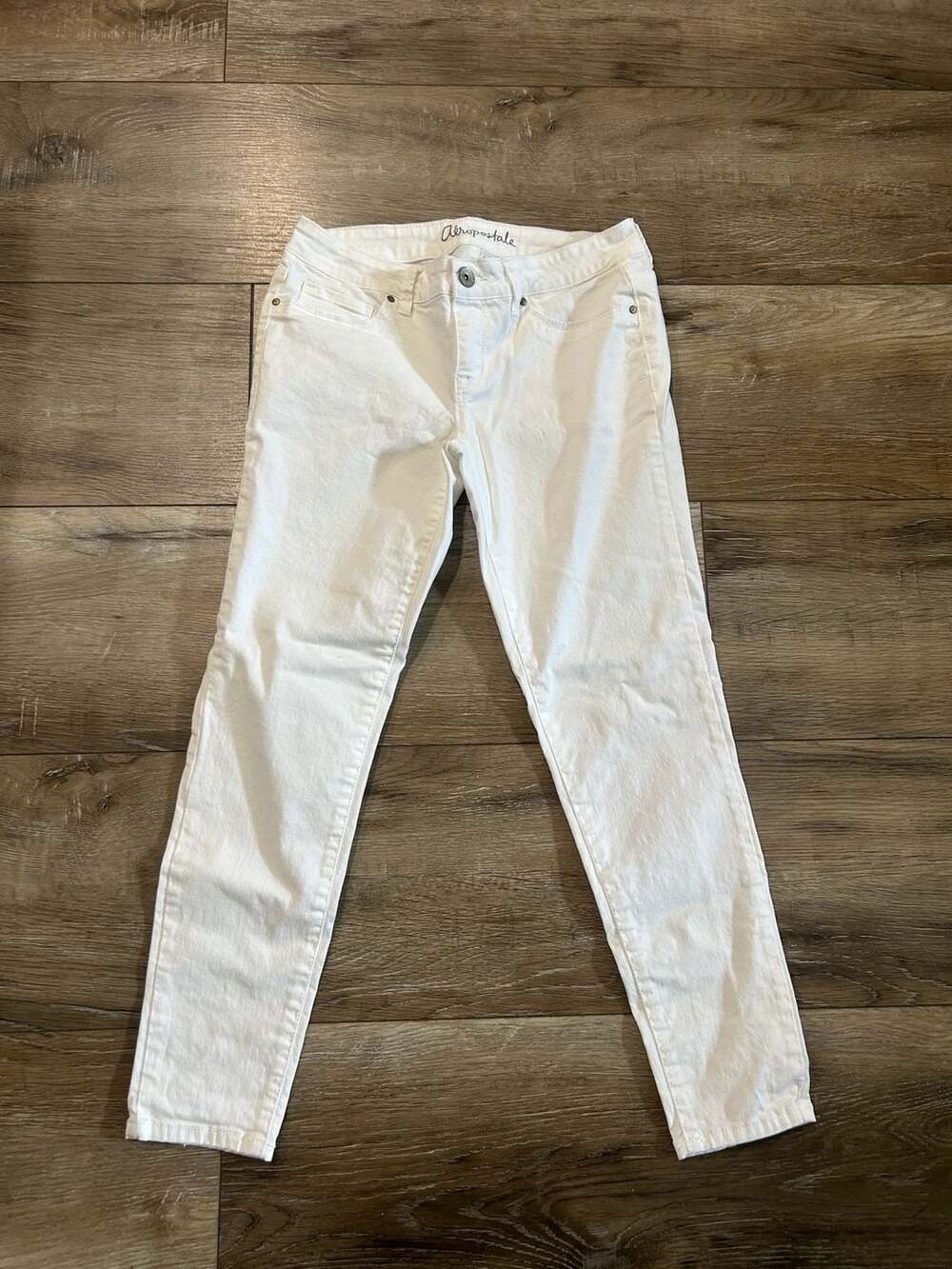 Aeropostale Lola Ankle Jegging White Jeans Size 6 Short
